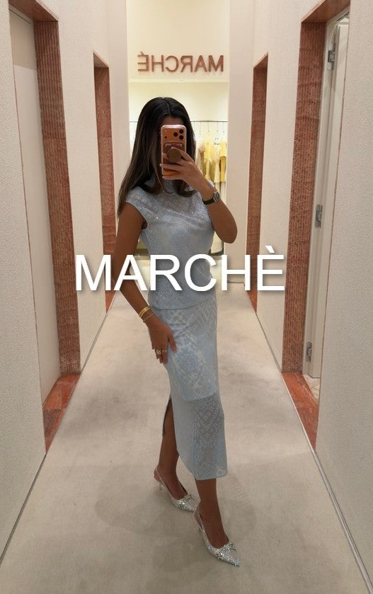 ELEGANT SHORT SLEEVE TOP+SKIRT