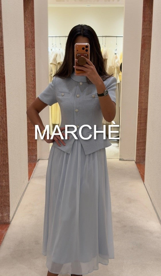 CHIC ROUND NECK DRESS