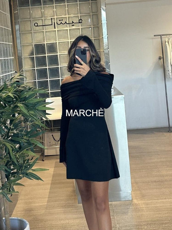 SEXY OFF-SHOULDER SHORT DRESS