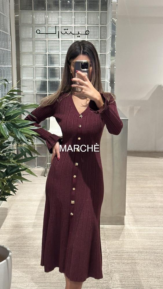 AUTUMN CHIC KNITTED LONG SLEEVE DRESS