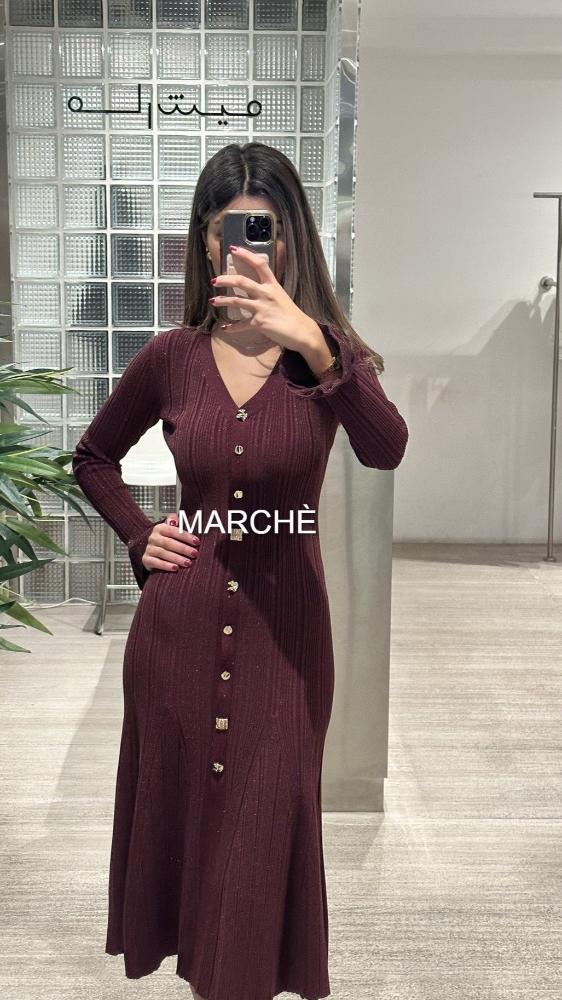 AUTUMN CHIC KNITTED LONG SLEEVE DRESS