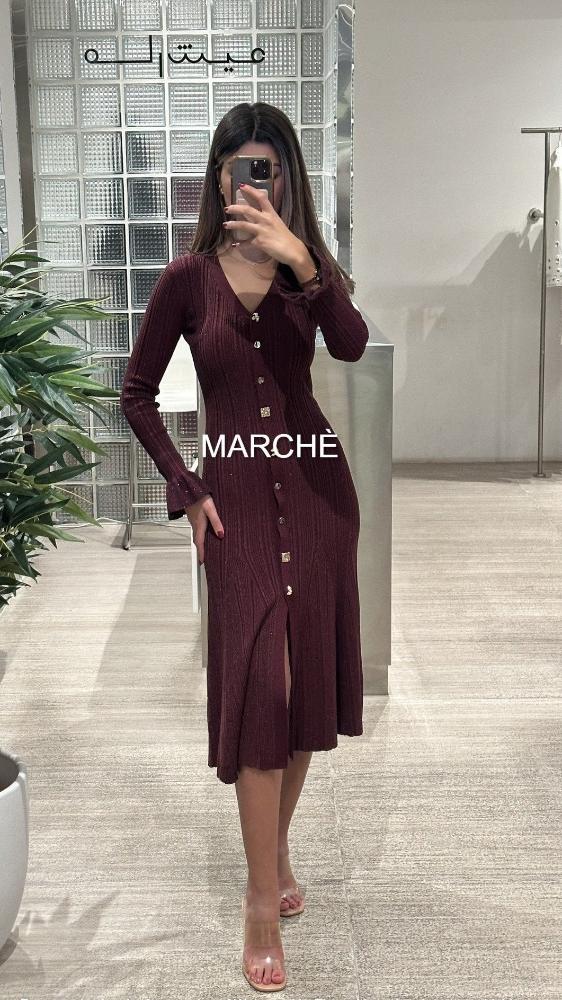 AUTUMN CHIC KNITTED LONG SLEEVE DRESS