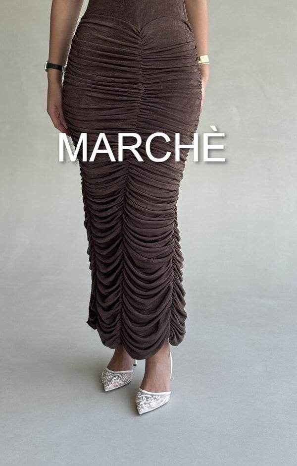 PLEATED WRAP SEXY DRESS