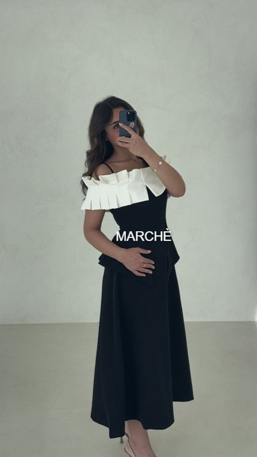 WHITE RUFFLES DRESS
