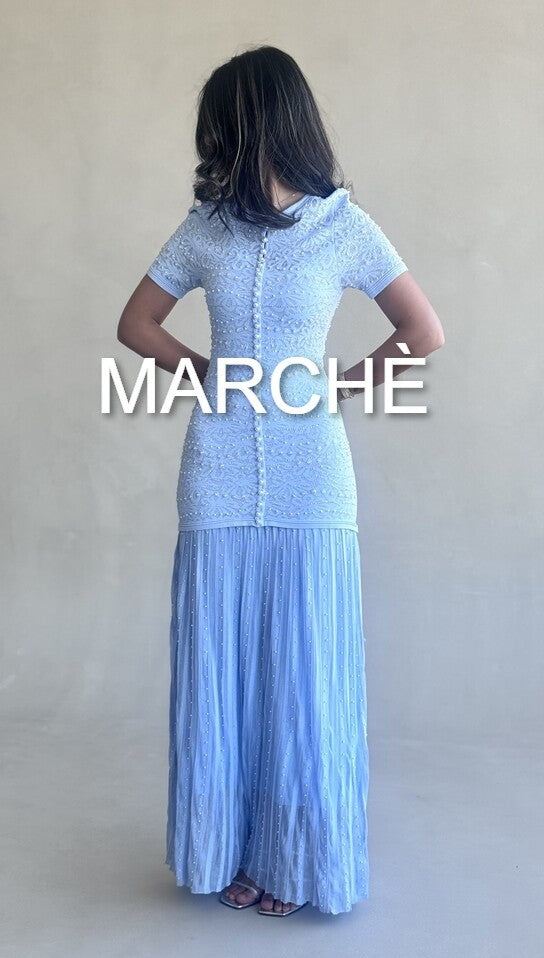SUMMER PEARLS KNIT DRESS