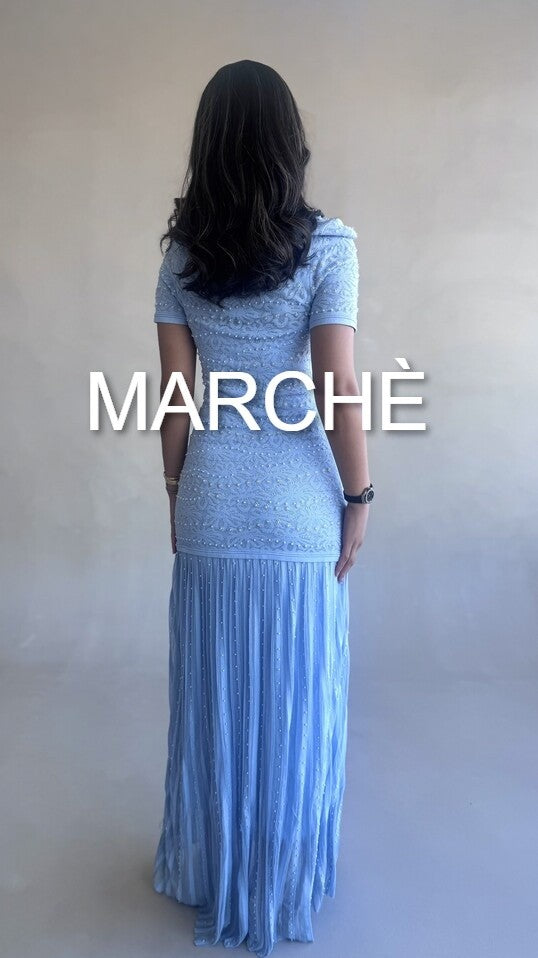 SUMMER PEARLS KNIT DRESS