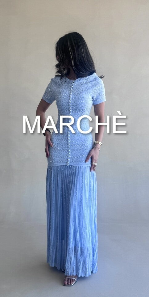 SUMMER PEARLS KNIT DRESS