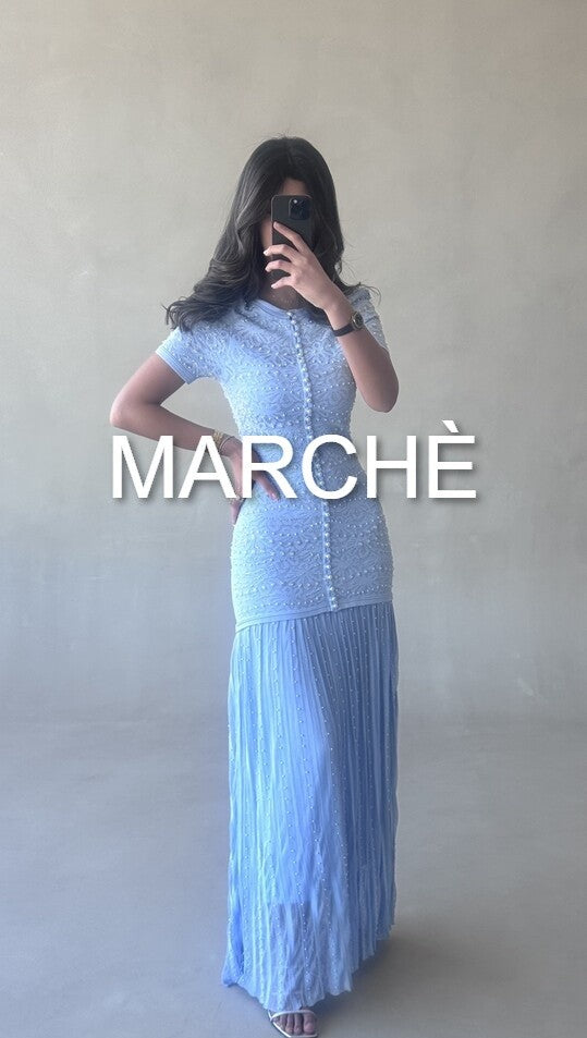 SUMMER PEARLS KNIT DRESS