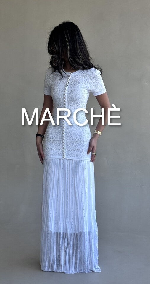 SUMMER PEARLS KNIT DRESS