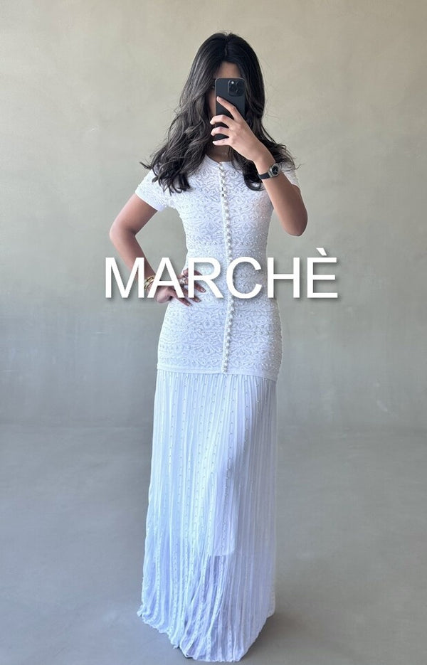 SUMMER PEARLS KNIT DRESS