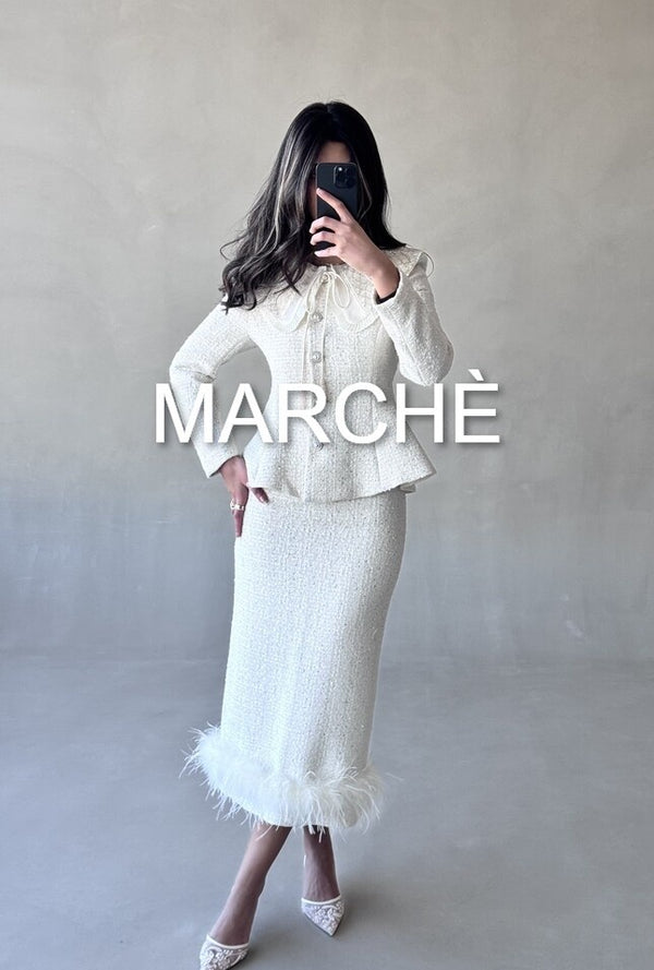 DOLL COLLAR JACKET + SKIRT