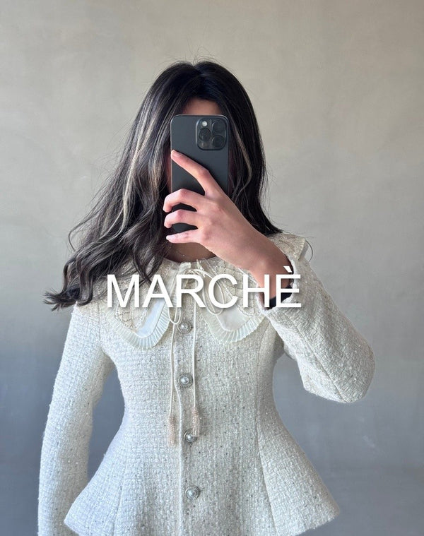 DOLL COLLAR JACKET + SKIRT