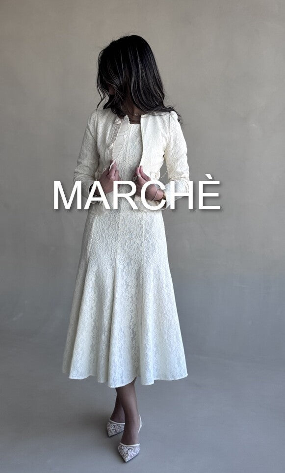 GENTLE LACE SET DRESS + JACKET