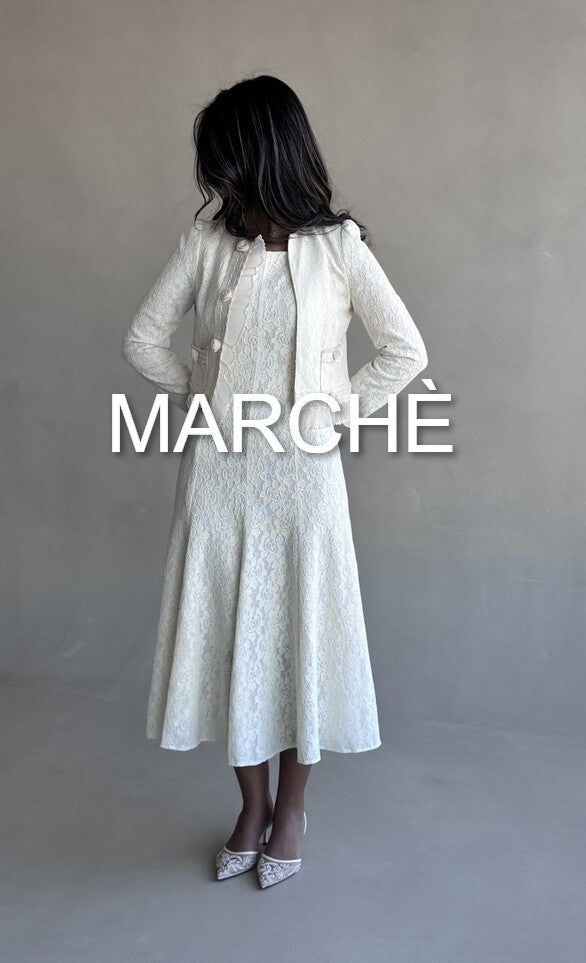 GENTLE LACE SET DRESS + JACKET