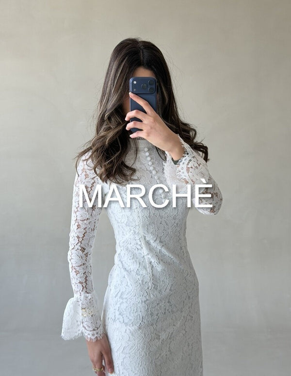 LACE HIGH NECK DRESS