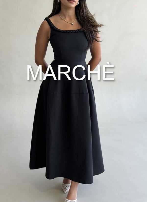 ROPE NECK DESIGN DRESS