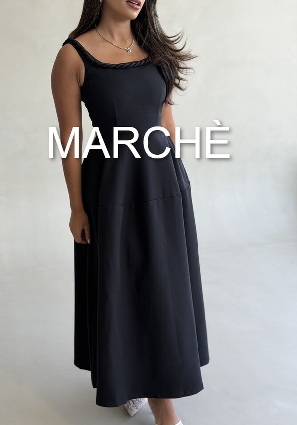 ROPE NECK DESIGN DRESS