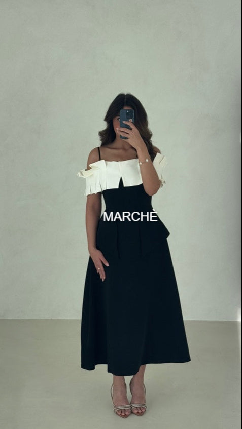 WHITE RUFFLES DRESS