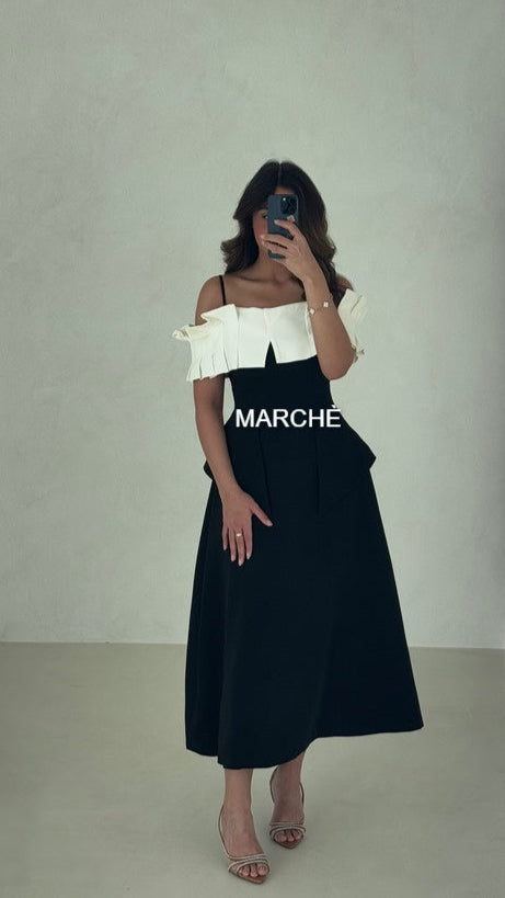 WHITE RUFFLES DRESS