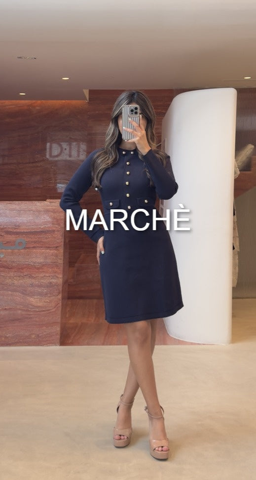 CINCHED METAL BUCKET SHORT DRESS