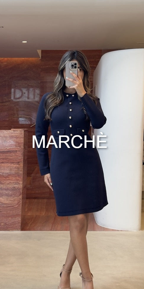 CINCHED METAL BUCKET SHORT DRESS