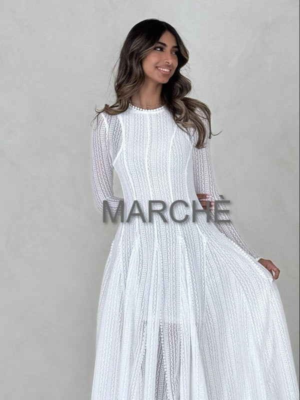 MESH EUROPEAN LONG DRESS