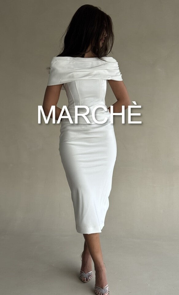 PLEATES MID CALF PROM DRESS