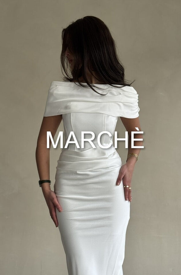 PLEATES MID CALF PROM DRESS