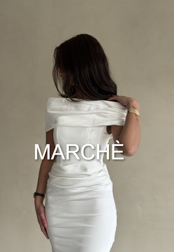 PLEATES MID CALF PROM DRESS