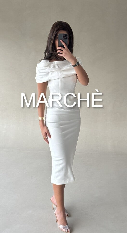 PLEATES MID CALF PROM DRESS