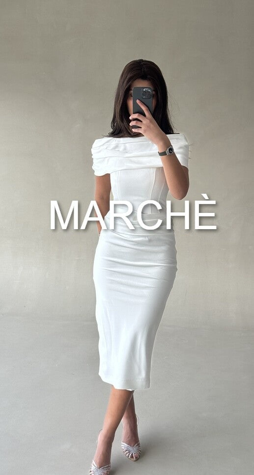 PLEATES MID CALF PROM DRESS