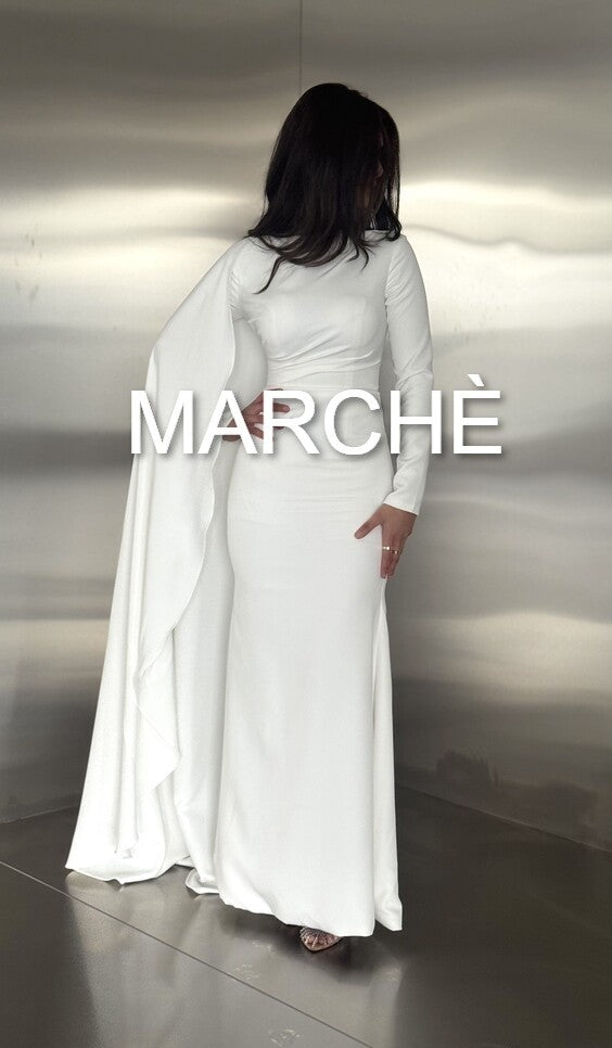 PLEATED  LONG SLIM DRESS