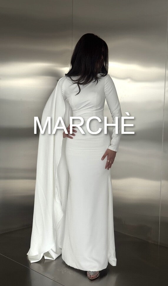 PLEATED  LONG SLIM DRESS