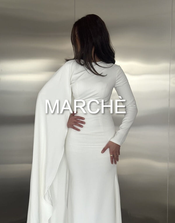 PLEATED  LONG SLIM DRESS