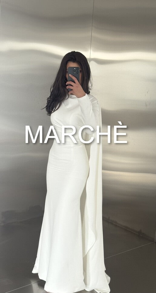 PLEATED  LONG SLIM DRESS