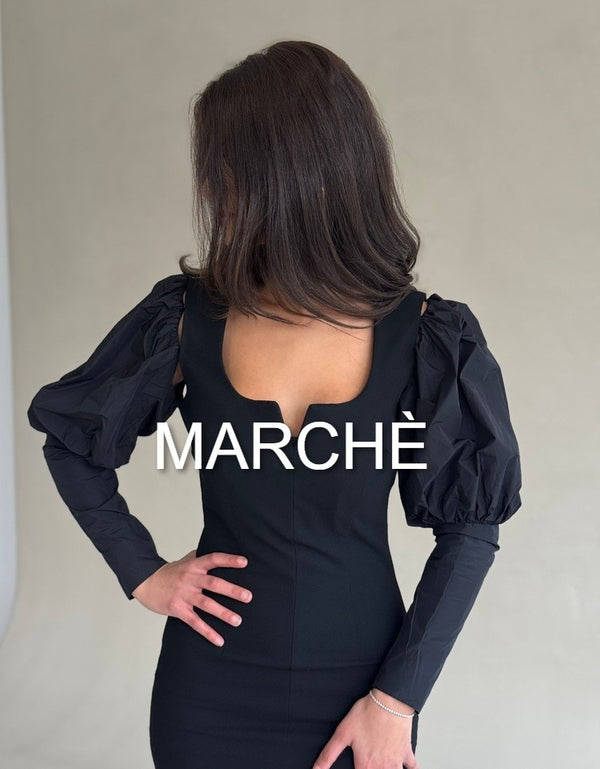 SEXY BUBBLE  SLEEVE DRESS