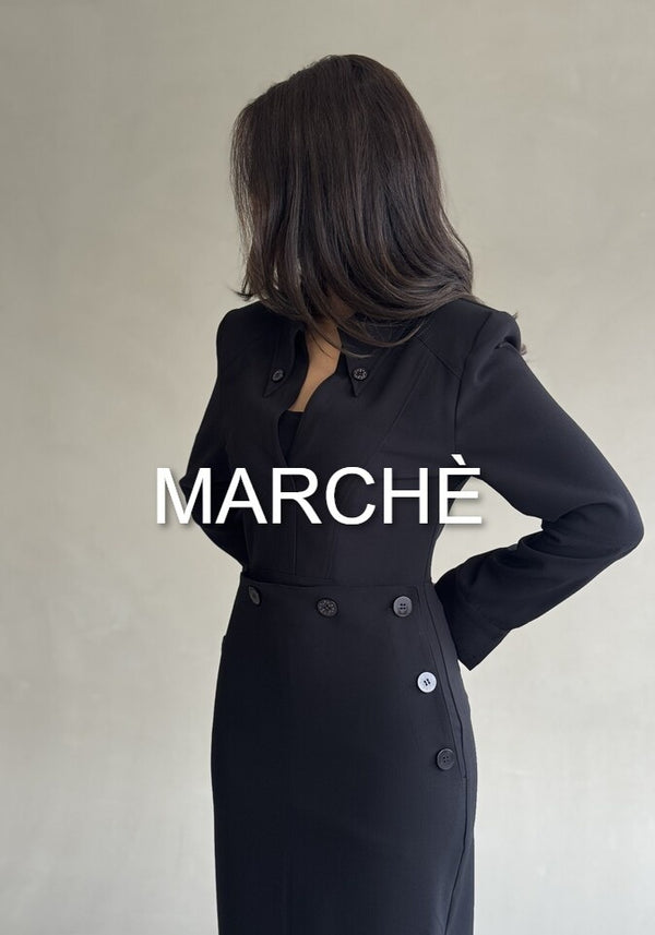 BUTTONED WAIST DRESS