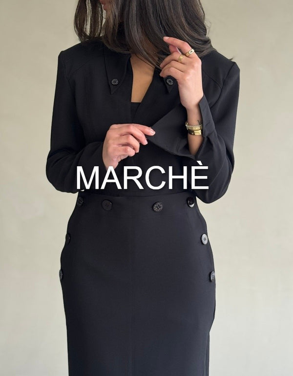 BUTTONED WAIST DRESS