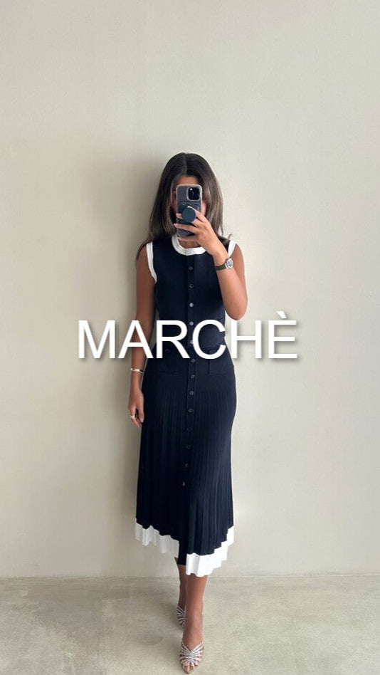 SLEEVELESS VEST+MIDI SKIRT