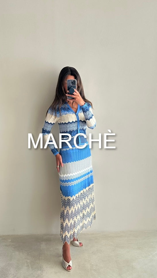 WAVY  STRIPES KNITTED SET