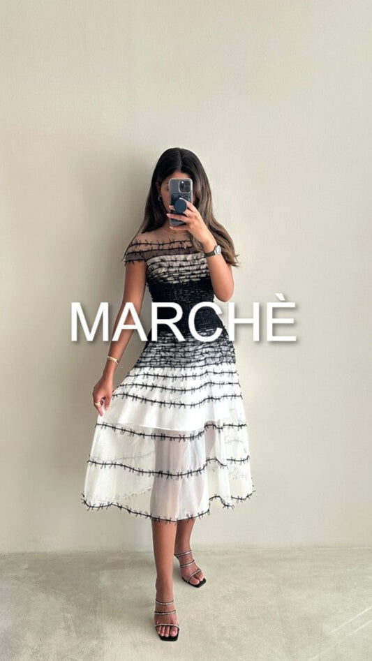 ELEGANT  DRESS SLASH NECK