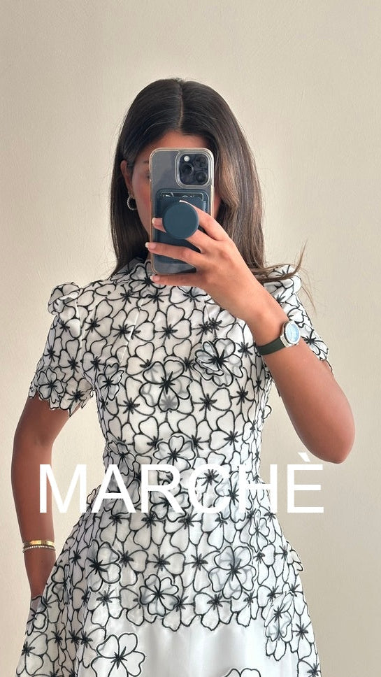 FLORAL EMBROIDERY  DRESS
