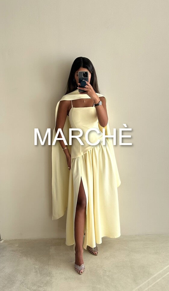 SCARF NECK  LONG DRESS