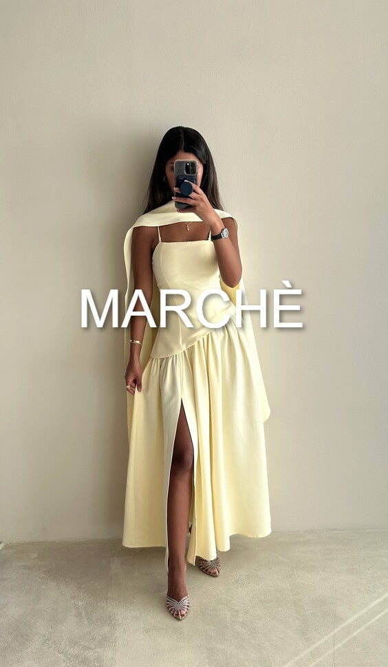 SCARF NECK  LONG DRESS