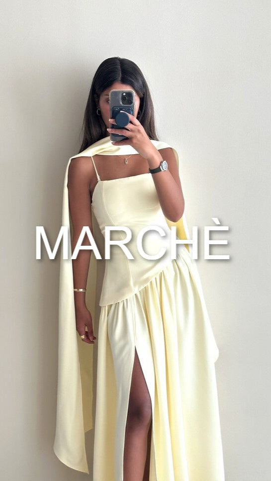SCARF NECK  LONG DRESS