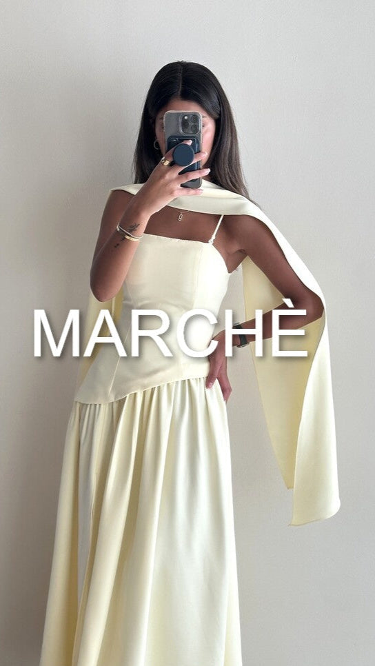 SCARF NECK  LONG DRESS