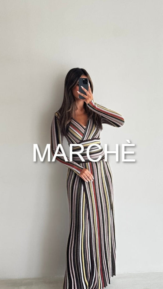 MAXI RAINBOW CASUAL DRESS