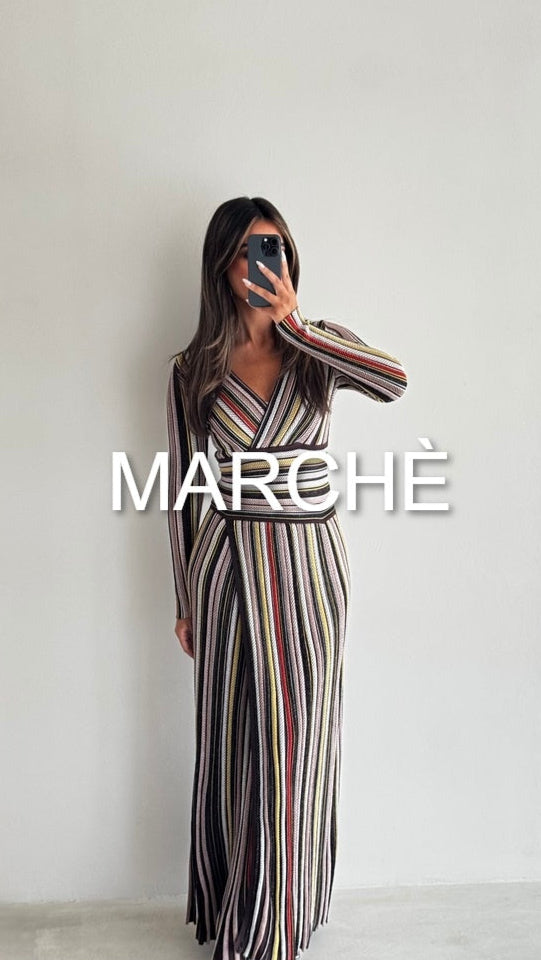 MAXI RAINBOW CASUAL DRESS