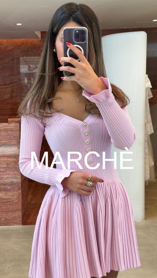 OFF  SHOULDER RIBBED DRESS