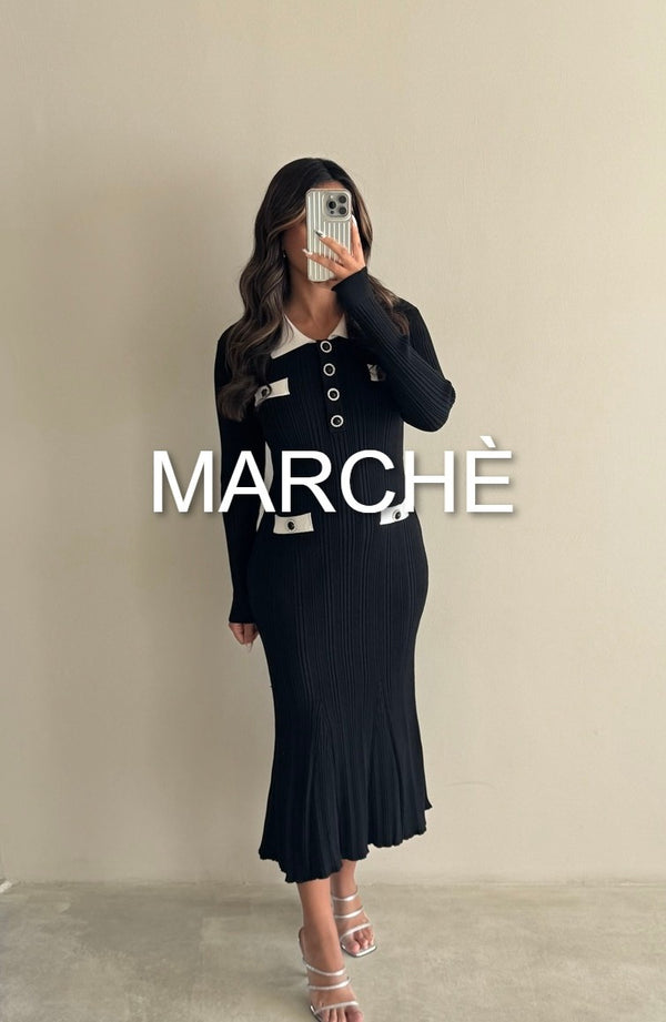 MULTI POCKET KNITTED DRESS